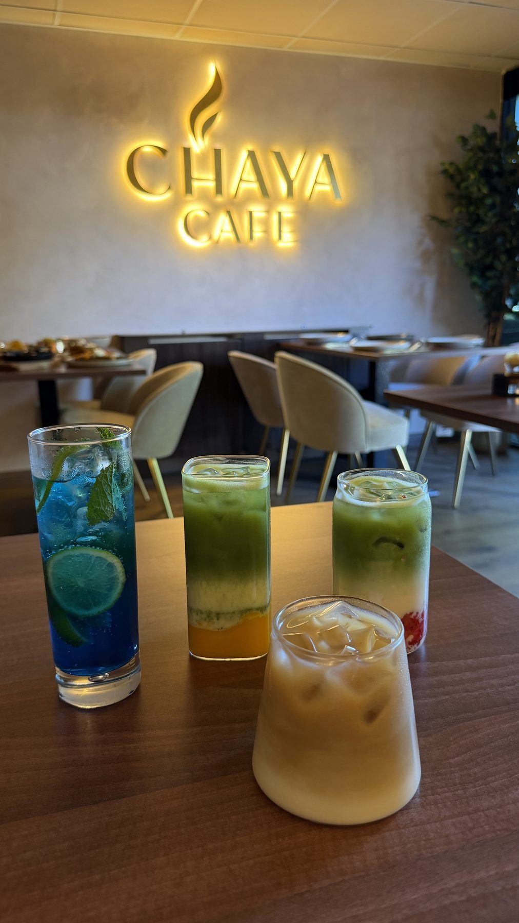 Mocktails at Chaya Cafe